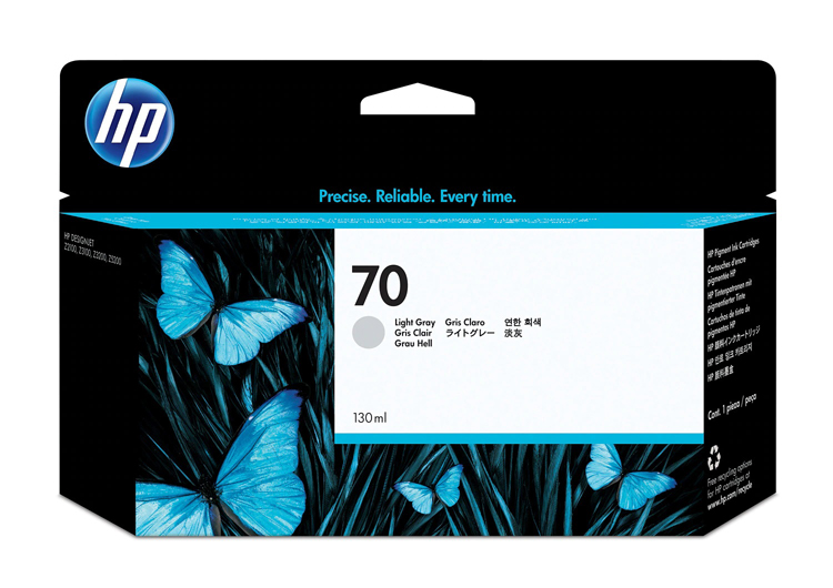 Genuine HP 70 Magenta Ink Cartridge (130ml) - Retail Box - For DesignJet Z2100, Z3100, Z3200 (C9453A)