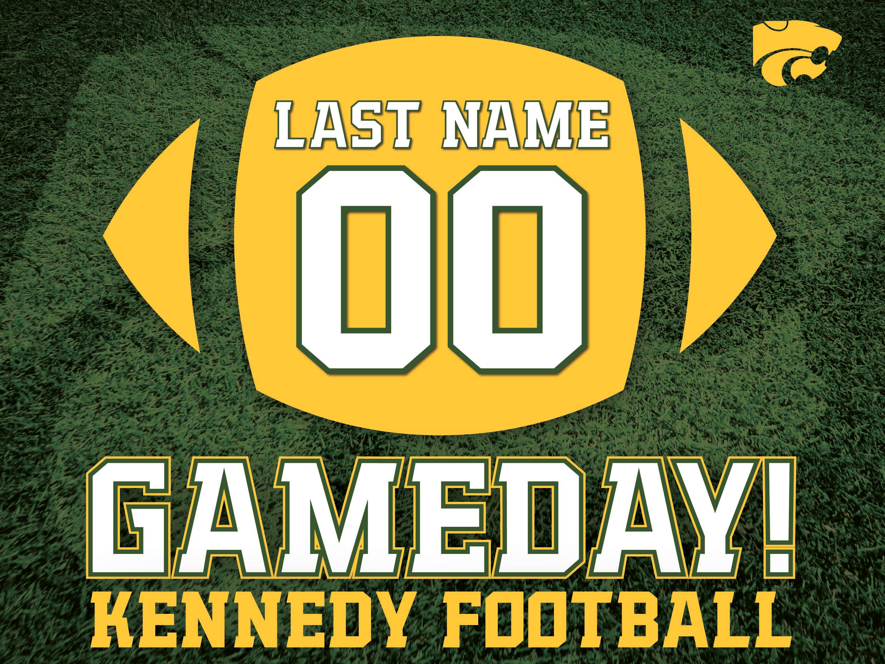 Kennedy Cougars 2025 Football Signs
